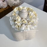 Scrunchie Cẩm Tú Cầu tone vàng 15cm handmade by The Noya CTC19