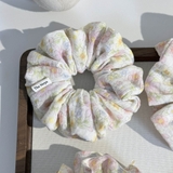 Scrunchie, dây buộc tóc 2 tầng xô muslim handmade siêu phồng hoạ tiết vintage The Noya X85-X90