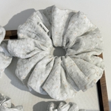 Scrunchie, dây buộc tóc 2 tầng xô muslim handmade siêu phồng hoạ tiết vintage The Noya X85-X90
