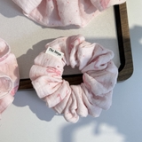 Scrunchie, dây buộc tóc 2 tầng xô muslim handmade siêu phồng hoạ tiết vintage The Noya X85-X90