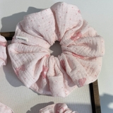 Scrunchie, dây buộc tóc 2 tầng xô muslim handmade siêu phồng hoạ tiết vintage The Noya X85-X90