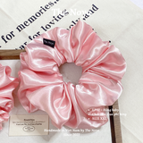 [SIÊU PHỒNG] Dây buộc tóc LỤA PHI BÓNG Hồng Baby handmade by The Noya LP02