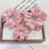 [SIÊU PHỒNG] Dây buộc tóc LỤA PHI BÓNG Hồng Baby handmade by The Noya LP02