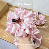 Peach Cloud Scrunchies - Dây buộc tóc siêu phồng handmade phi lụa by The Noya ST20
