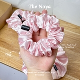 Peach Cloud Scrunchies - Dây buộc tóc siêu phồng handmade phi lụa by The Noya ST20