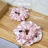 Peach Cloud Scrunchies - Dây buộc tóc siêu phồng handmade phi lụa by The Noya ST20