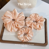 Dây buộc tóc scrunchies Hoàng Hôn lụa satin mềm mại siêu phồng handmade by The Noya ST36