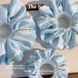 BABY OCEAN - Dây buộc tóc scrunchies lụa satin mềm mại siêu phồng handmade by The Noya ST39