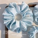 BABY OCEAN - Dây buộc tóc scrunchies lụa satin mềm mại siêu phồng handmade by The Noya ST39