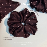 Dây buộc tóc scrunchies lụa satin handmade by The Noya ST40