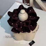 Dây buộc tóc scrunchies lụa satin handmade by The Noya ST40