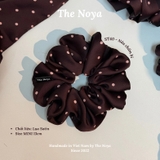 Dây buộc tóc scrunchies lụa satin handmade by The Noya ST40