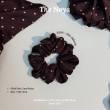 Dây buộc tóc scrunchies lụa satin handmade by The Noya ST40