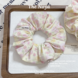 Scrunchies 2 TẦNG - Dây buộc tóc handmade hoạ tiết hoa loang mộng mơ The Noya T24