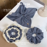 [Có BIGSIZE] Scrunchies handmade BASIC chất thô bò mềm mại by The Noya T55