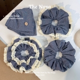 [Có BIGSIZE] Scrunchies handmade BASIC chất thô bò mềm mại by The Noya T55
