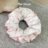 Scrunchies handmade nhiều kiểu hoạ tiết Thỏ Hoa Hồng mềm mại by The Noya T56