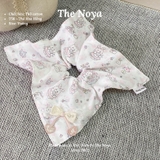 Scrunchies handmade nhiều kiểu hoạ tiết Thỏ Hoa Hồng mềm mại by The Noya T56