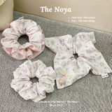 Scrunchies handmade nhiều kiểu hoạ tiết Thỏ Hoa Hồng mềm mại by The Noya T56