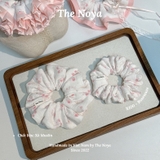 Rosemuse Scrunchie - Dây buộc tóc xô muslim 2 tầng phối viền, scrunchie cẩm tú cầu handmade by The Noya X100