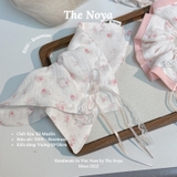 Rosemuse Scrunchie - Dây buộc tóc xô muslim 2 tầng phối viền, scrunchie cẩm tú cầu handmade by The Noya X100