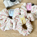 [SIÊU TO] Dây buộc tóc/Scrunchies handmade Loại 1 The Noya X36 Hoa Loang Mix