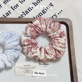 X41, X42 - Dây buộc tóc scrunchies Xô Muslin 2 lớp hoạ tiết lạ handmade by The Noya