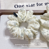 LÁ LẠ Scrunchies form to bồng bềnh hoạ tiết  handmade The Noya X48