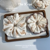 'Bear Choco' Scrunchies chất Xô Muslin handmade by The Noya X79