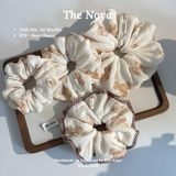 'Bear Choco' Scrunchies chất Xô Muslin handmade by The Noya X79