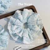 'Cloudy Mint' Scrunchies handmade siêu phồng nhiều kiểu màu pastel by The Noya X80
