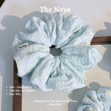 'Cloudy Mint' Scrunchies handmade siêu phồng nhiều kiểu màu pastel by The Noya X80