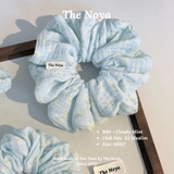 'Cloudy Mint' Scrunchies handmade siêu phồng nhiều kiểu màu pastel by The Noya X80