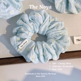 'Cloudy Mint' Scrunchies handmade siêu phồng nhiều kiểu màu pastel by The Noya X80