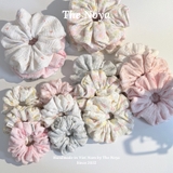 Scrunchie, dây buộc tóc 2 tầng xô muslim handmade siêu phồng hoạ tiết vintage The Noya X85-X90