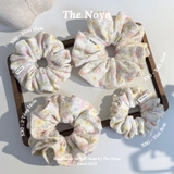 Scrunchie, dây buộc tóc 2 tầng xô muslim handmade siêu phồng hoạ tiết vintage The Noya X85-X90