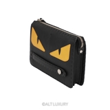 FENDI BUGS MONSTER EYES SAFFIANO LEATHER CLUTCH