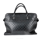 Gucci Guccissima Leather Boston Bag – Black