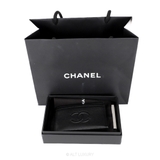 CHANEL Caviar Timeless CC Card Holder in Black