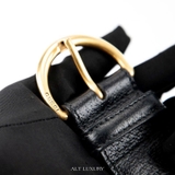 Gucci Black Textured Leather Buckle Belt – Thanh lịch & tinh tế