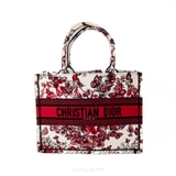 Christian Dior Medium Book Tote Floral Red – Biểu tượng thanh lịch hiện đại