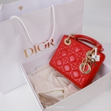 Dior Mini Lady Dior Red Patent