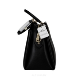 Coach Top Handle Bag – Da crossgrain màu đen