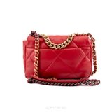 Chanel Leather Medium 19 Flap Bag – Sang trọng & thời thượng trong sắc đỏ quyến rũ