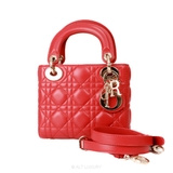 Dior Mini Lady Dior Red Patent