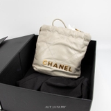 Chanel Shiny Calfskin Mini Chanel 22 Light Blue – Trẻ trung & sang trọng trong từng chi tiết