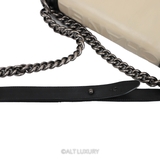 CHANEL BOY FLAP BAG BICOLOR CALFSKIN
