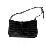 Yves Saint Laurent (YSL) Le Croc Effect Leather Shoulder Bag – Màu Đen