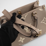 Louis Vuitton Monogram Empreinte OntheGo PM Tote Bag Creme – Thanh lịch & Đa dụng