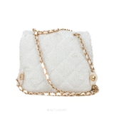 Chanel Classic Flap Bag Tweed – White